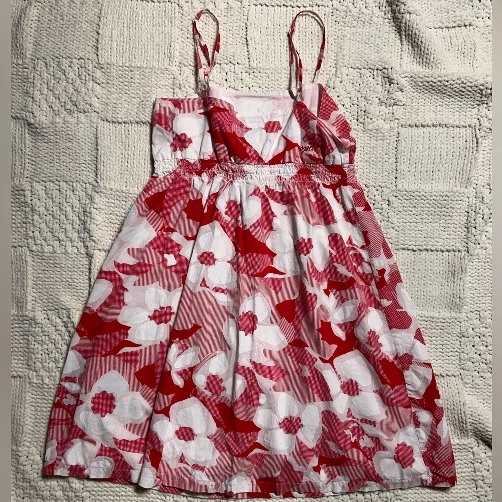 Y2K Split Red Pink and White Mini Sundress - Picture 2 of 5
